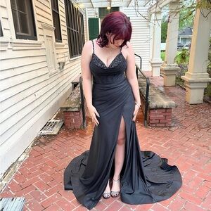 Sophisticated Black Prom Dress